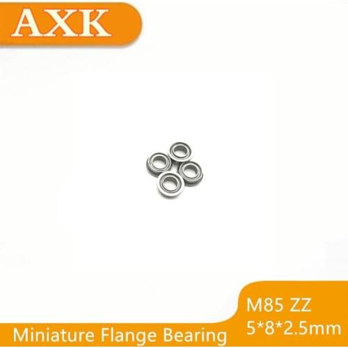 2021 Special Offer 10pcs/lot Mf85zz Mf85 Zz 5x8x2.5mm Miniature Flange Bearing Thin Wall Deep Groove Ball Radial Brand New