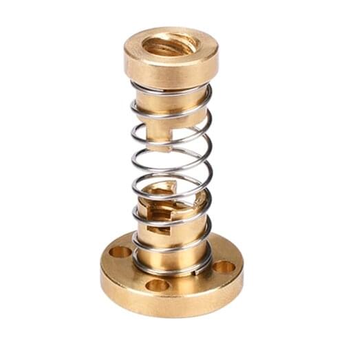 5 PCS T8 Anti Backlash Spring Loaded Nut Elimination Gap Nut for 8mm Acme Threaded Rod Lead Screws DIY CNC