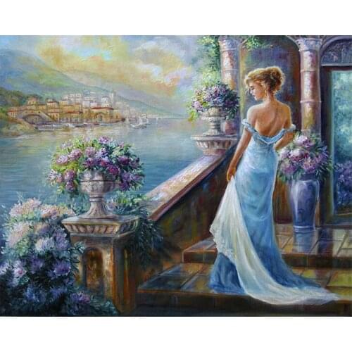 5D DIY Diamond Painting Cross Sticth Diamond Embroidery Landscape flowers Girl Diamond Mosaic DIY Rhinestone Crafts Home Decor