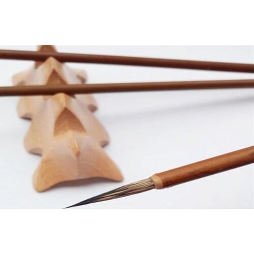 6Pcs/Set,Fine Hand-painted Hook Line Pen Drawing Pen Art Pen grey rabbit hair Writing brush Art Supplies Painting Materials