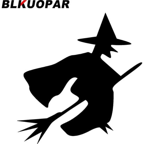 BLKUOPAR for Witch Car Stickers Personality Creative Decals Scratch-Proof Simple Air Conditioner Motorcycle Decor Car Label