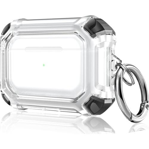 For AirPods Pro 3 Case UYFRATE Shockproof Stitching Color Clear Transparent PC Airpod Earphone Protector Cover For Airpods1 2