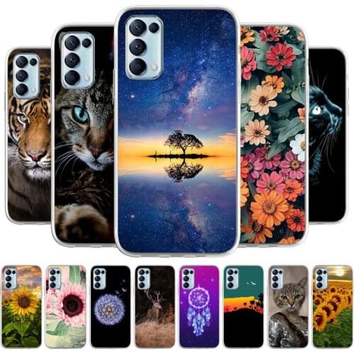 Case For OPPO Reno 5 4G Phone bags Cover For OPPO Reno Ace Soft TPU Coque Capa Animal Painted Phone Fundas Bumper