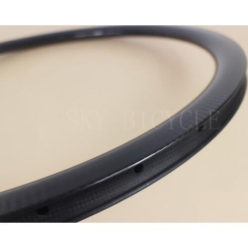 Road disc 28h front or rear carbon rim for cyclo-cross bike wheel, 3K Twill 38mm Clincher bicycle rim 25mm wide Super light OEM