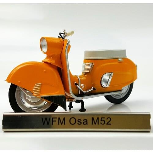 Diecast Model Cars 1/24 Scale Atlas WFM Osa M52 Motorcycle Alloy Model Collection Display Hot Gift Classic Toys for Boys