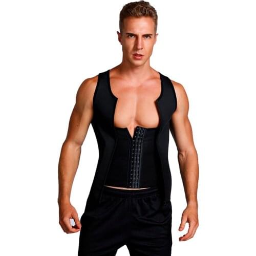 Man Shaper Male Waist Trainer Cincher Corset Men Body Modeling Belt Tummy Slimming Strap Fitness Sweat Shapewear