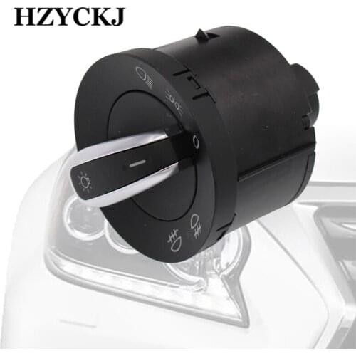 Car Headlight Fog Lights Lamp Switch Control For VW Jetta Golf GTI MK5/6 Passat B6/7 Rabbit Auto Replacement Parts Knob Switch