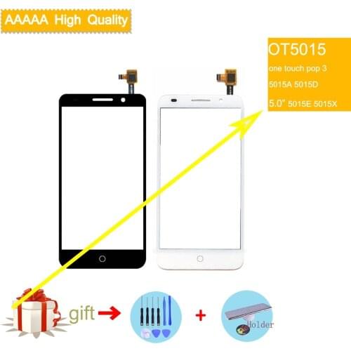 5015 touch screen For Alcatel One Touch POP 3 5.0 5015D 5015A 5015X OT5015 5015 TouchScreen Sensor Digitizer Glass Front Panel