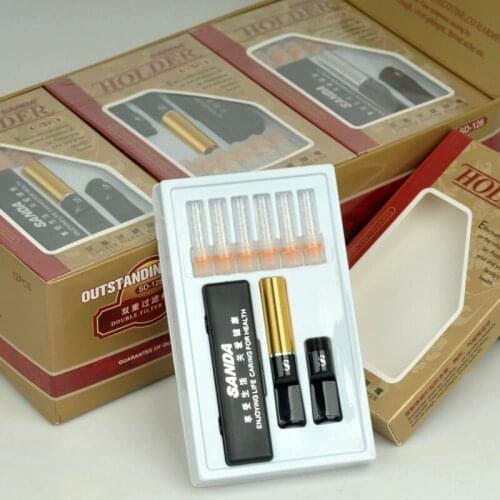 Smoking Accessories Reduce Tar Smoke Tobacco Filter Cigarette Holder New Replaceable Set