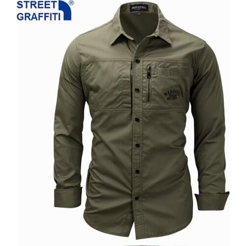 STREET GRAFFITI Men's Long Shirts