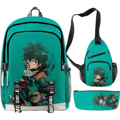 Japan Anime My Hero Academia Backpacks School Bags Boys Girls Teenage Students Cosplay Anime Cartoon Laptop Sports Travel Bags