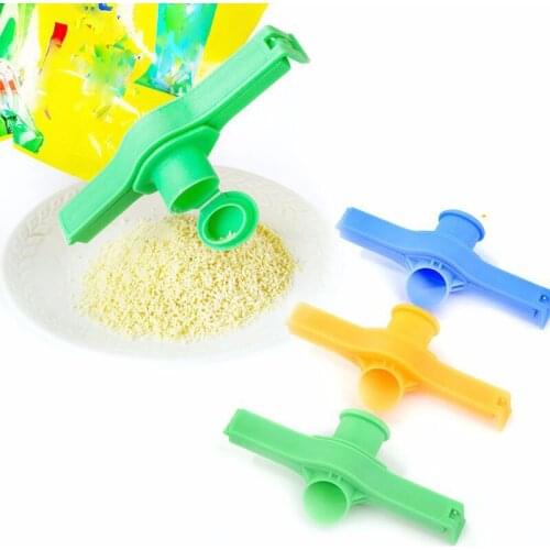 Seal Pour Food Storage Bag Clip Snack Sealing Clip Fresh Keeping Sealer Clamp Plastic Helper Food Saver Travel Kitchen Gadgets
