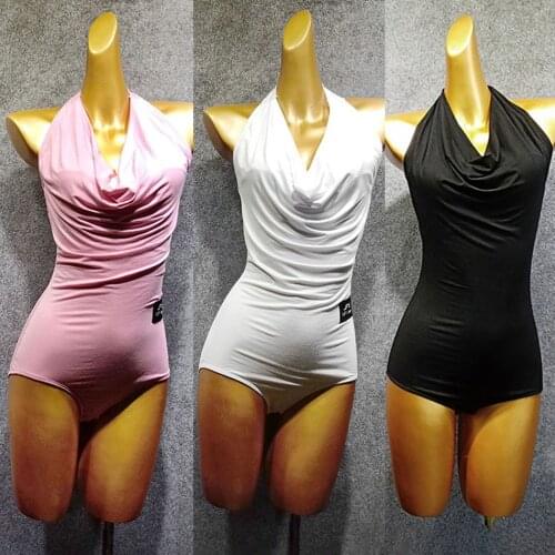 Latin Dance Dress Women SleeveLess Bare Back Latin Dance Tops for Ballroom Samba Tango Chacha Dancing Performamnce W330