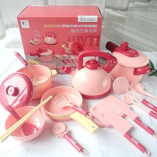 16 Pieces / Set Childrens Kitchen Electric Rice Cooker Water Dispenser Toy Simulation Kitchen Pretend To Play Toy Girl Gift
