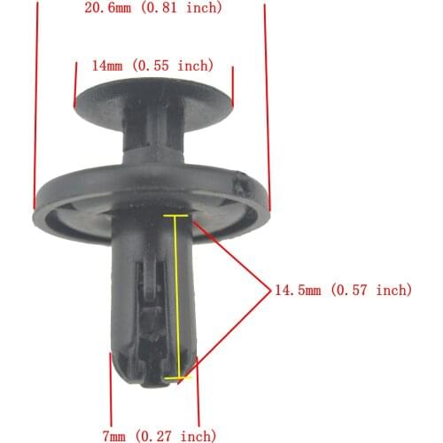 20pcs Door Pannel Clips Trim Mountings Screws for Toyota Camry Lexus Auveco 90467-07201 A20955