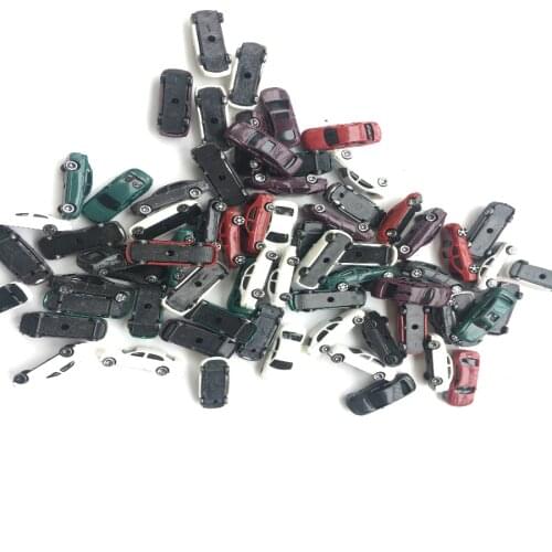 30PCS MIXED N SCALE TRAINS MODEL RAILROAD LAYOUT CAR 1:150