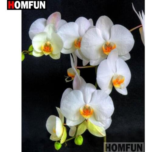 HOMFUN Full Square/Round Drill 5D DIY Diamond Painting "Flower landscape" 3D Embroidery Cross Stitch 5D Home Decor A16657