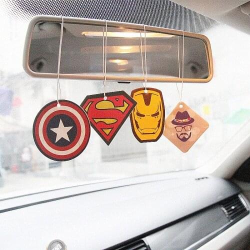 Car Air Freshener Perfume Paper Car Hanging Aromatherapy Tablets Interior Accessories Hanging Essential Oil Car Smell Diffuser