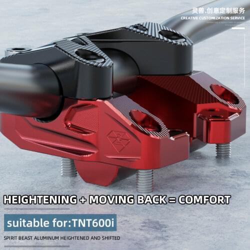 Motorcycle Handlebar base handlebar heightening Riser Clamp accessories For Benelli BJ600GS BN600 TNT 600i QJ600GS-3A SRK 600