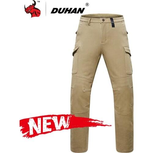 DUHAN Waterproof Motorcycle Pants Men Motocross Pants Windproof Pantalon Moto Cargo Pants With CE Certification Protection