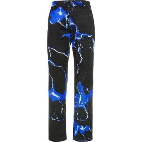 Printed Casual Pants Ladies Fashion Streetwear Harem High Waist Sports Pants Ladies Trousers Casual 2021 New Style Fitness