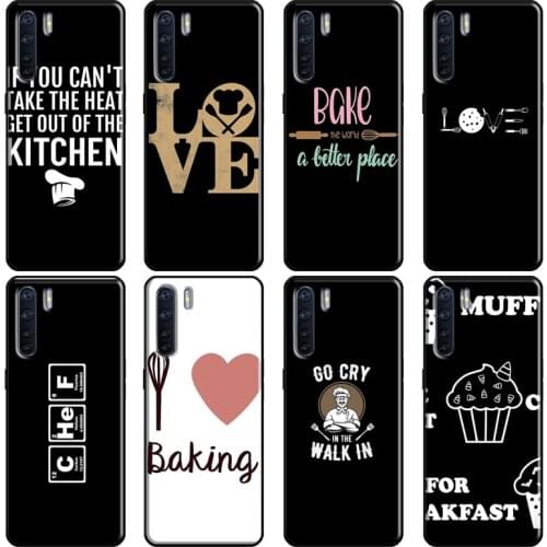 Baking Cook Chef Cover For OPPO A5 A9 A31 A53 2020 A1K A5S A15 A52 A72 A83 A91 F5 F7 Reno 2 Z 4 Pro Case