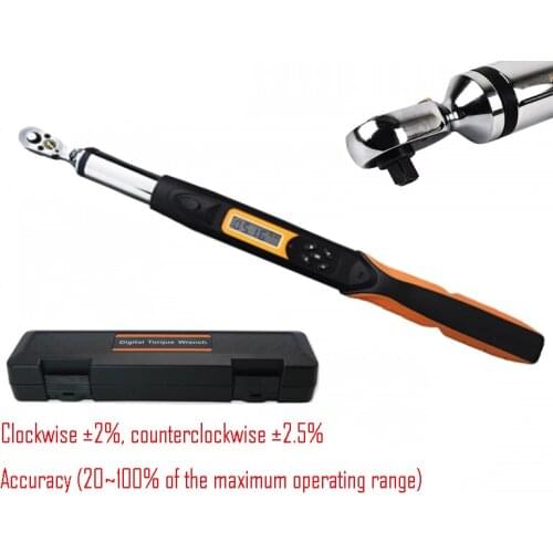 Digital Professional Torque Wrench 1/2 with Communication Mode Double-side Ratchet Head 200N.m 0.1 Resolution