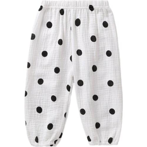 Children sweatpants Girl leggings Floral Print Long Pants Summer Kids Casual Cotton Soft Bottoms Trousers