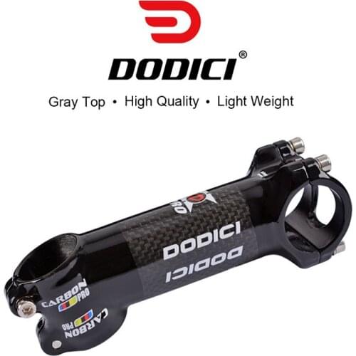 DODICI 31.8 Carbon fiber handlebar riser Mountain road Bicycle Aluminum alloy coated carbon 17 degree riser 3K Gloss 70/90/110mm