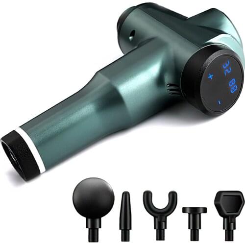 DIOZO Electric Massage Gun 32 Gear Deep Tissue Muscle Massager Lcd Display Vibrator Relaxation Massager