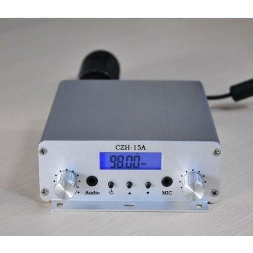 FMUSER CZH CZE-15A 15W FM stereo PLL broadcast transmitter free shipping