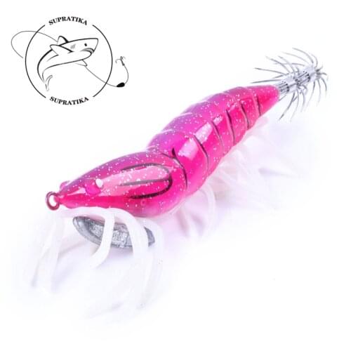 Artificial Wobbler Luminous Squid Lifelike Smooth Reflective Plastic Hard Bait With Sharp Hook 5Colors 13g/10cm Fishing Lure
