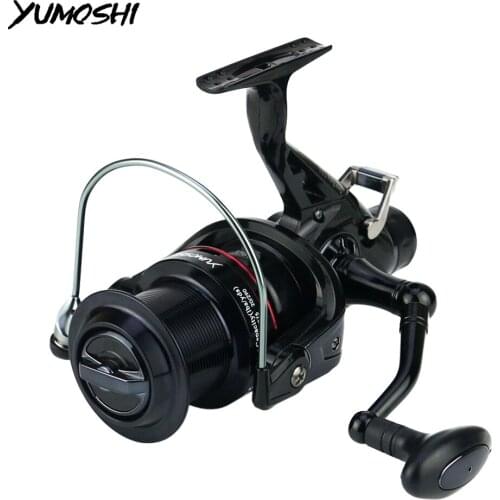 YUMOSHI Fishing Reel All Metal Spool Spinning Reel 5.2:1 10+1BB Stainless Steel Handle Line Spool Saltwater Fishing Accessories