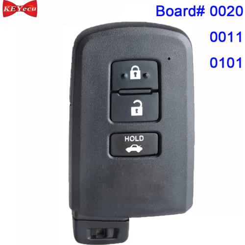 KEYECU for Toyota RAV4 2013 2014 2015 2016 2017 Smart Keyless Remote Key Fob 61A651-0101 BA2EQ 433MHz FSK 3 Button
