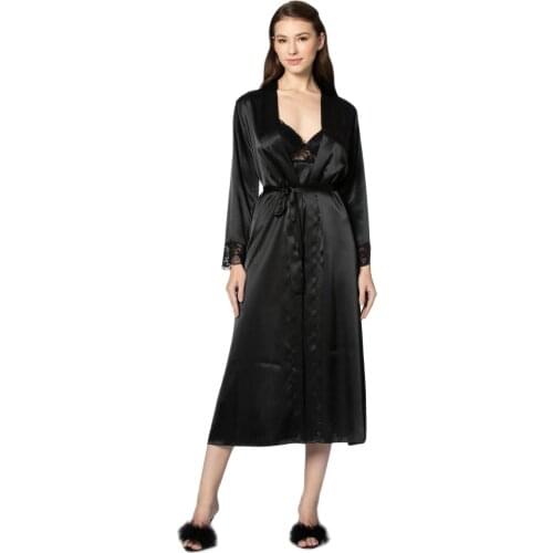 Women 2pcs Robe Lacy Set Bride Bridesmaid Wedding Robe Gown Lace Sexy Kimono Bathrobe Night Nightgown Sleepwear пижама женская