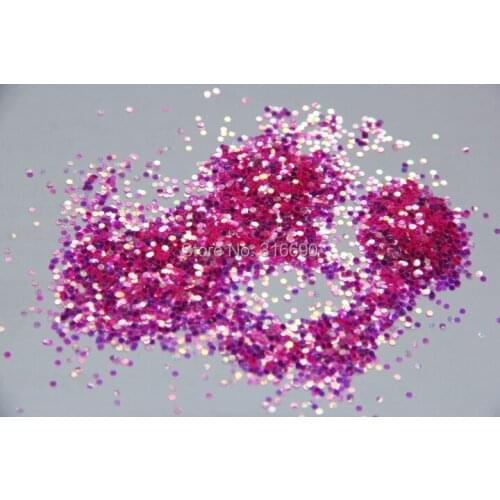 Crystal Pink Holographic Glitter 1mm Round for Glitter Nail Art