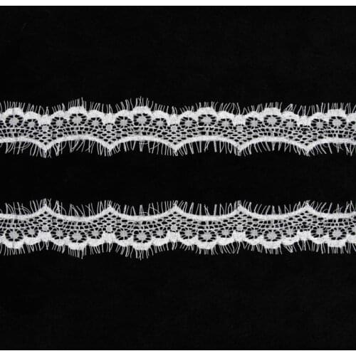 3meter/lot wave small side african lace fabric eyelash lace ribbon Width4cm hollow sexy pajamas underwear accessories lace trims