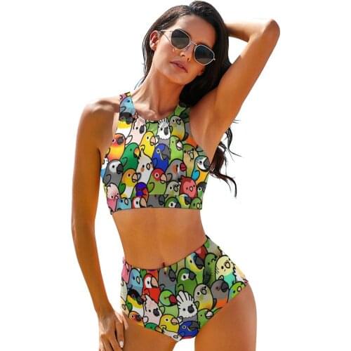 Animal Bikini Swimsuit Adjustable In Bulk Classic Swimwear Summer Two Piece Youth Bathing Suit
