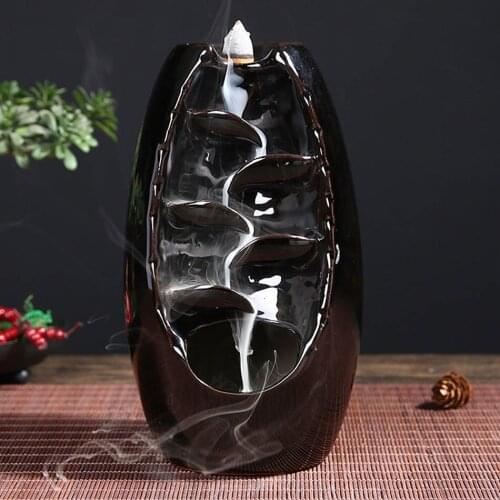 Zen Incense Burner Ceramic Backflow Incense Burner Creative Home Decor Dragon Incense Holder Censer backflow incense