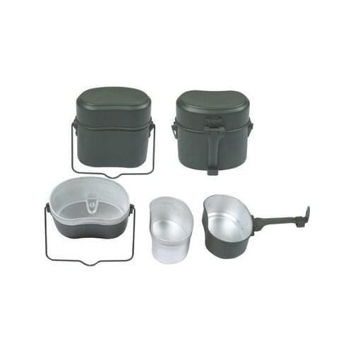 German-style lunch marching lunch box military fan nostalgic aluminum lunch box outdoor multi-function lunch box set