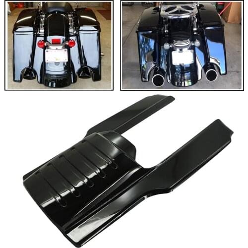 Motorcycle Glossy Black 7" Rear Fender Extension Stretched Bag Fillers For Harley Touring Electra Road Glide Bike 1996 1997-2008