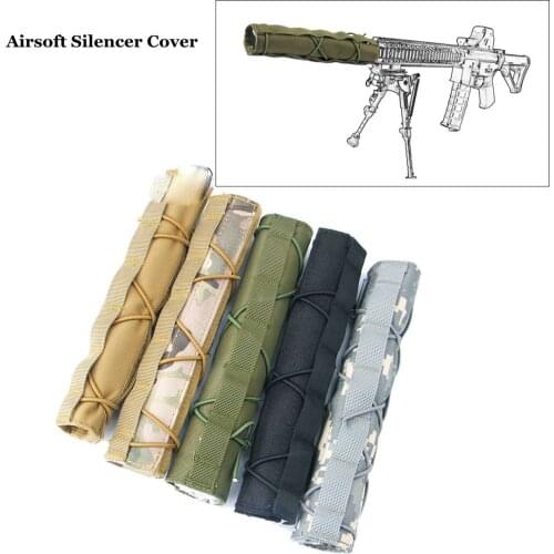 New Tactical Shield Sleeve Nylon Suppressor Mirage Heat Cover Airsoft Silencer Cover Case Protector Hunting Accessories