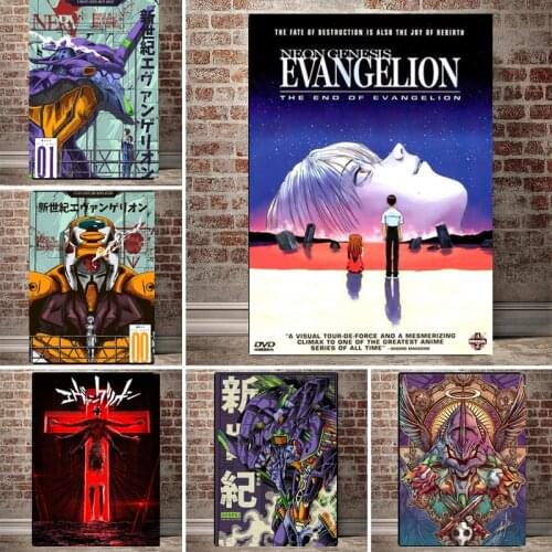 Animated Character Poster HD Print Evangelion Canvas Painting Wall Art Picture for Living Room Child Bedroom Home Decoration