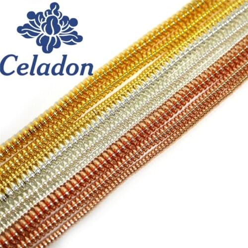 2018 High Quality Shining 40cm Length Flat Beads Hematite Gold Rose Gold Selectable Size For Jewelry Making Necklace