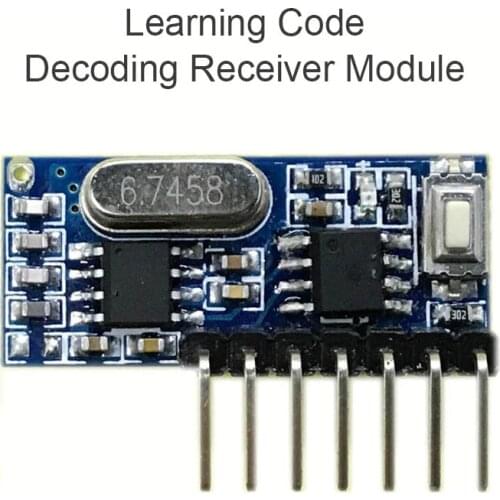 433mhz RF Receiver Learning Code Decoder Module 433 mhz Wireless 4 Channel output Diy kit For Remote Control 1527 encoding