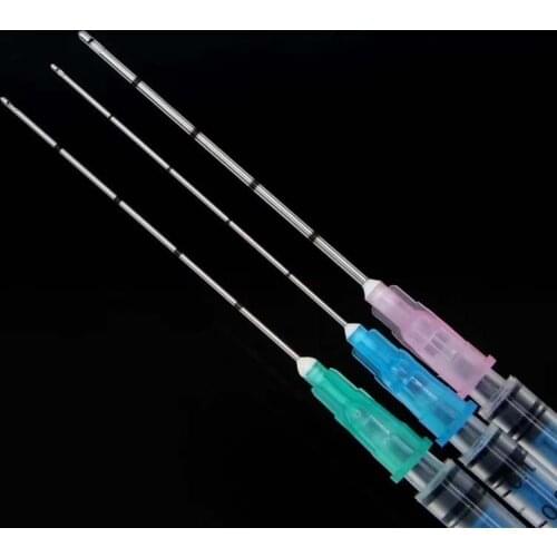 Plain Ends Notched Endo Disposable Syringe Needle 18G 21G 22G 23G 25G 27G 30G , 2pcs/pack * 50pcs