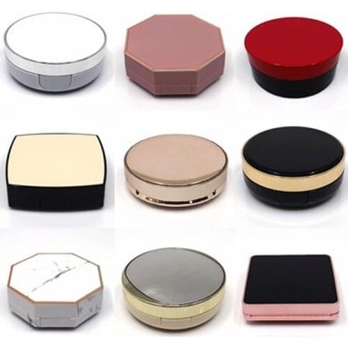 1Pc Empty Air Cushion Puff Box Portable Cosmetic Makeup Case Container with Powder Sponge Mirror for Bb Cream Foundation Diy Box