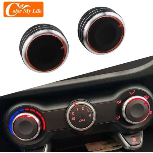 Color My Life Air Conditioning Knob for Kia Rio K2 KX Cross for Hyundai Solaris 2017 - 2021 AC Heat Control Switch Knobs
