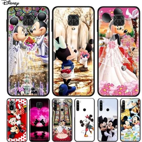 Silicone Cover Mickey And Minnie Married For Xiaomi Redmi Note 10 10S 9 9C 9S Pro Max 9T 8T 8 7 6 5 Pro 5A 4X 4 Phone Case