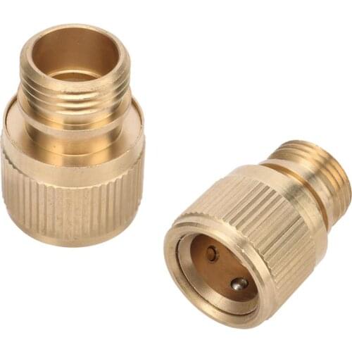 2 Pcs 1/2" External Thread Brass Quick Connector Garden Water Connectors Water Tap Faucet Joint Adapters Quick Couplings